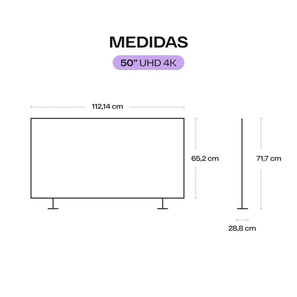 Smart Tv Led 50 HD Quint Con Google TV (7).webp